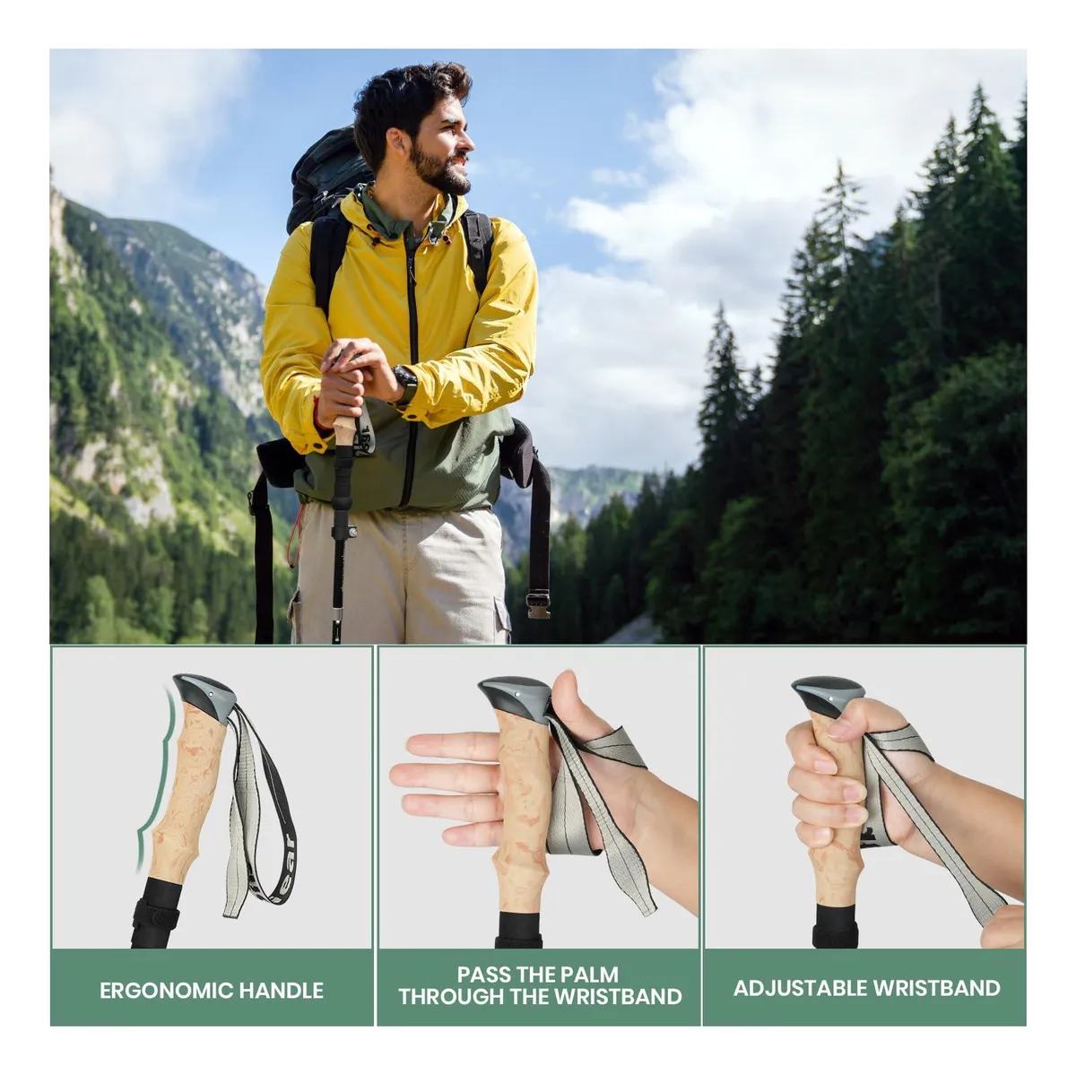 Bast�o de Caminhada Sendas Trail Pro 7075