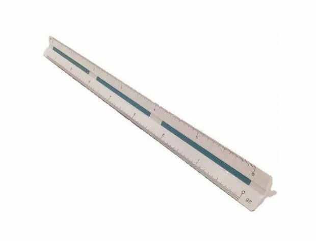 Escalmetro Triangular Tris 30 cm
