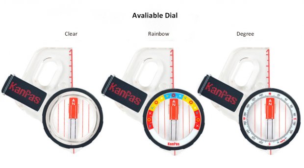 B�ssola de Polegar Kanpas MA-46-FS Stable - Rainbow