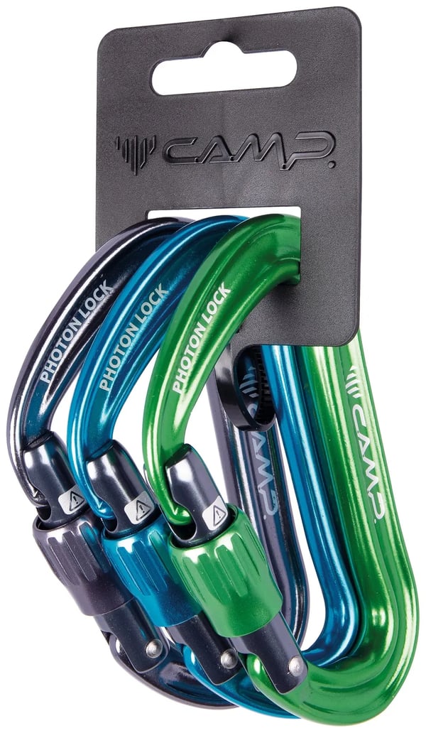 Mosquetões Camp PHOTON LOCK 23KN - Pack 3 Pcs