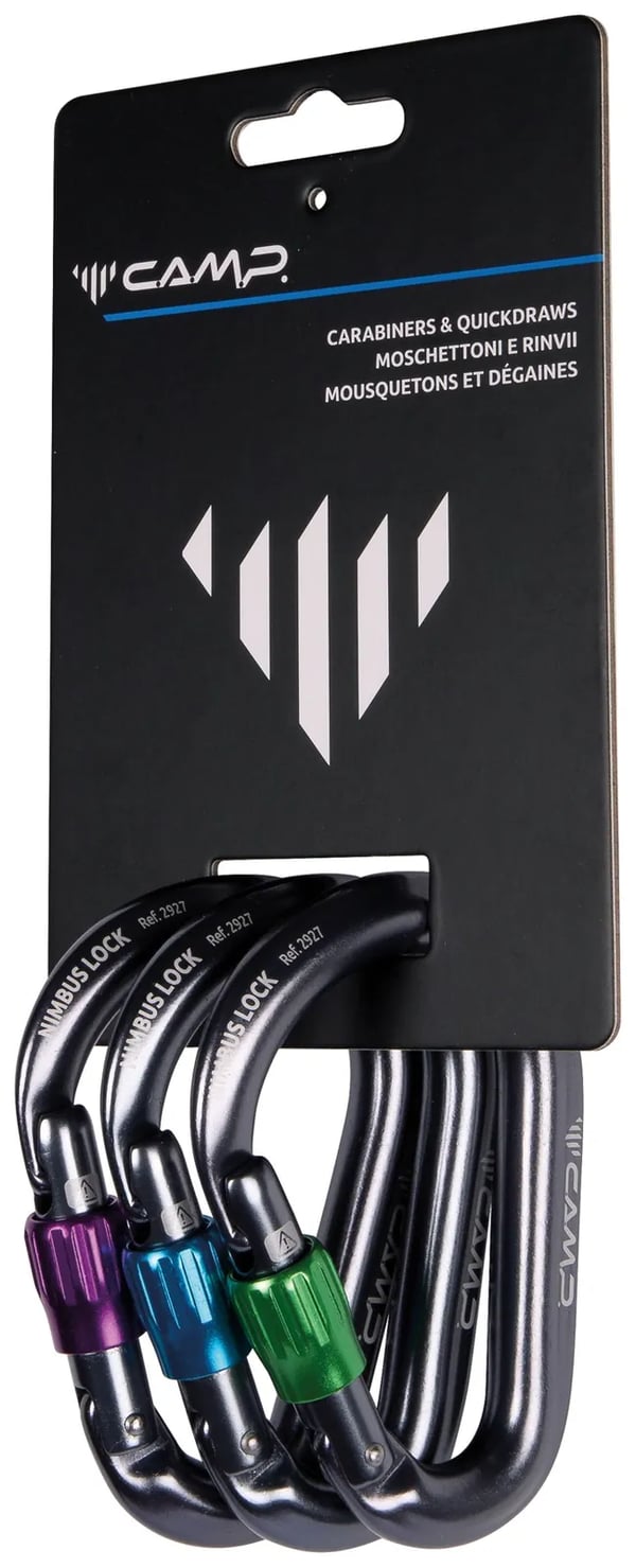 Mosquetões Camp NIMBUS LOCK - 3 PACK