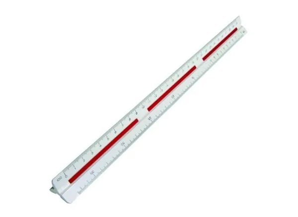 Escalímetro Triangular Tris 30 cm
