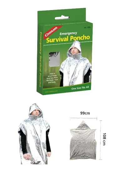 Poncho Aluminizado de Emergência - Coghlans