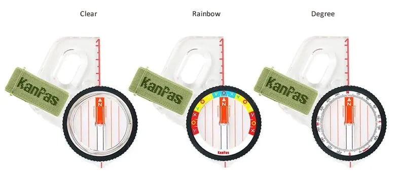 Bússola de Polegar KanPas MA-43-FS Rainbow