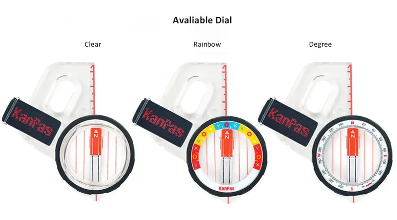 Bússola de Polegar Kanpas MA-46-FS Stable - Rainbow