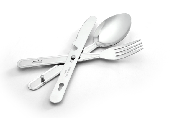 Kit de Talheres Coghlan's Aço Inox com Clipe Cutlery