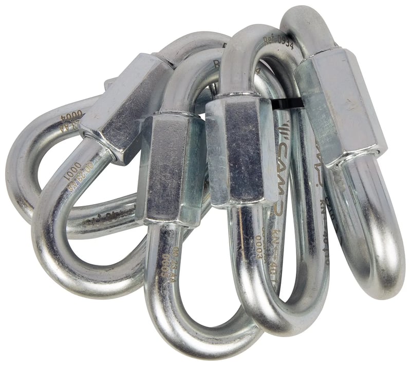 Malha Rápida CAMP Oval Steel 8 mm – Kit com 5